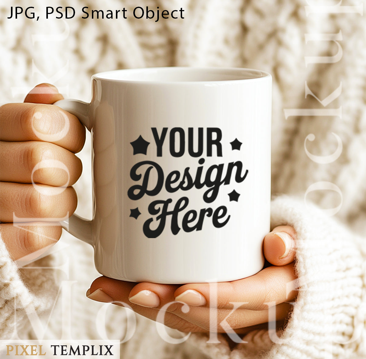 11oz Coffee Mug Mockup | Editable Cup Mockup Template – Instant Digital Download